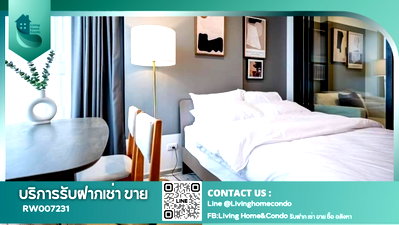 Condos for rent Huai Khwang : 📌Beautiful room, newly renovated📌 Condo for rent: XT Huaikhwang By Sansiri. Fully furnished with appliances. Near MRT Huaikhwang. - RW007231