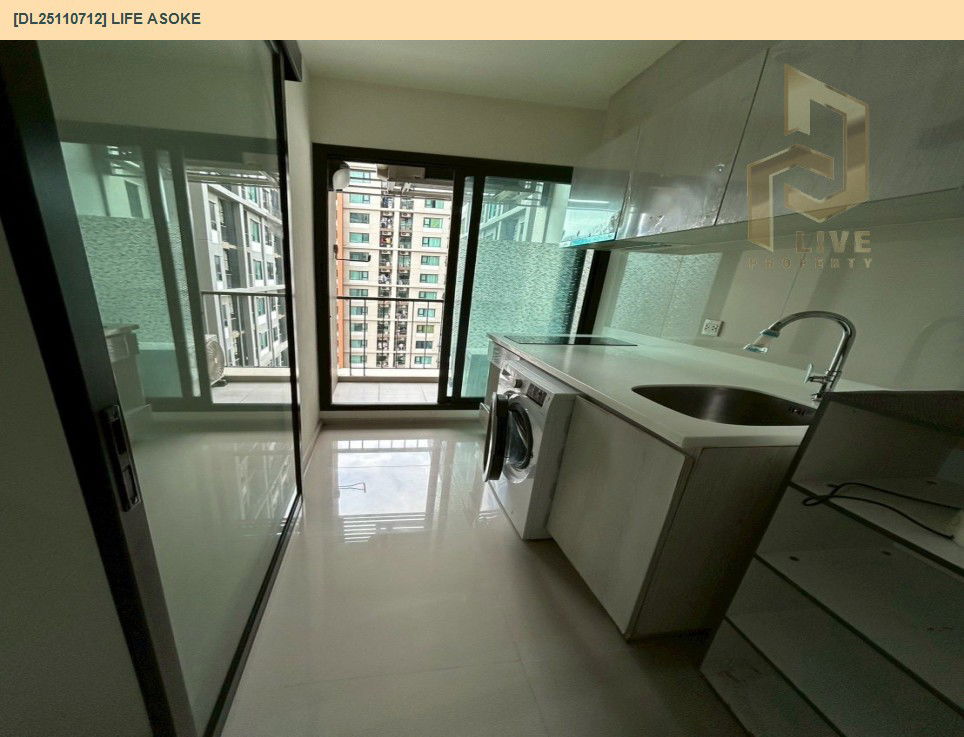 รูป DL25110712 ให้เช่าคอนโด ไลฟ์ อโศก (Life Asoke) ใกล้ MRT เพชรบุรี พร้อมเข้าอยู่ โทรด่วน 0614453194 LineID @162cjixi - รูปที่ 5/6