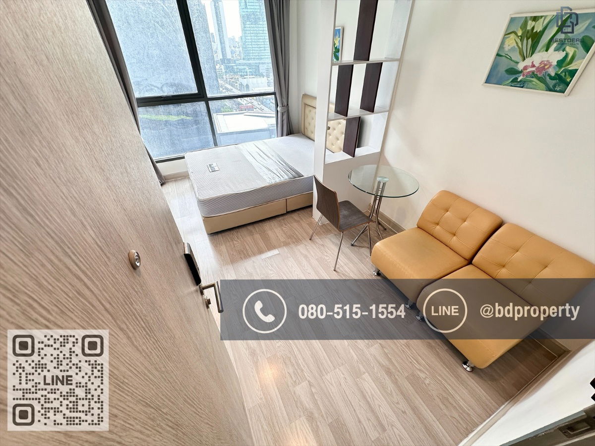 picture Bestdeal  FOR RENT Studio 22 sqm. Rental 13,000 THB /month CONDO “IDEO MOBI RAMA 9” Near Phraram Kao 9 MRT Station 80 meters. - 2/11