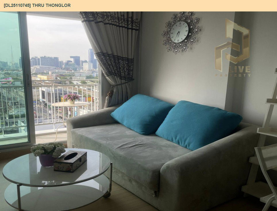 รูป DL25110745 ให้เช่าคอนโด ทรู ทองหล่อ (Thru Thonglor) ใกล้ BTS ทองหล่อ พร้อมเข้าอยู่ โทรด่วน 0800343450 LineID @655ebbvc - รูปที่ 3/12