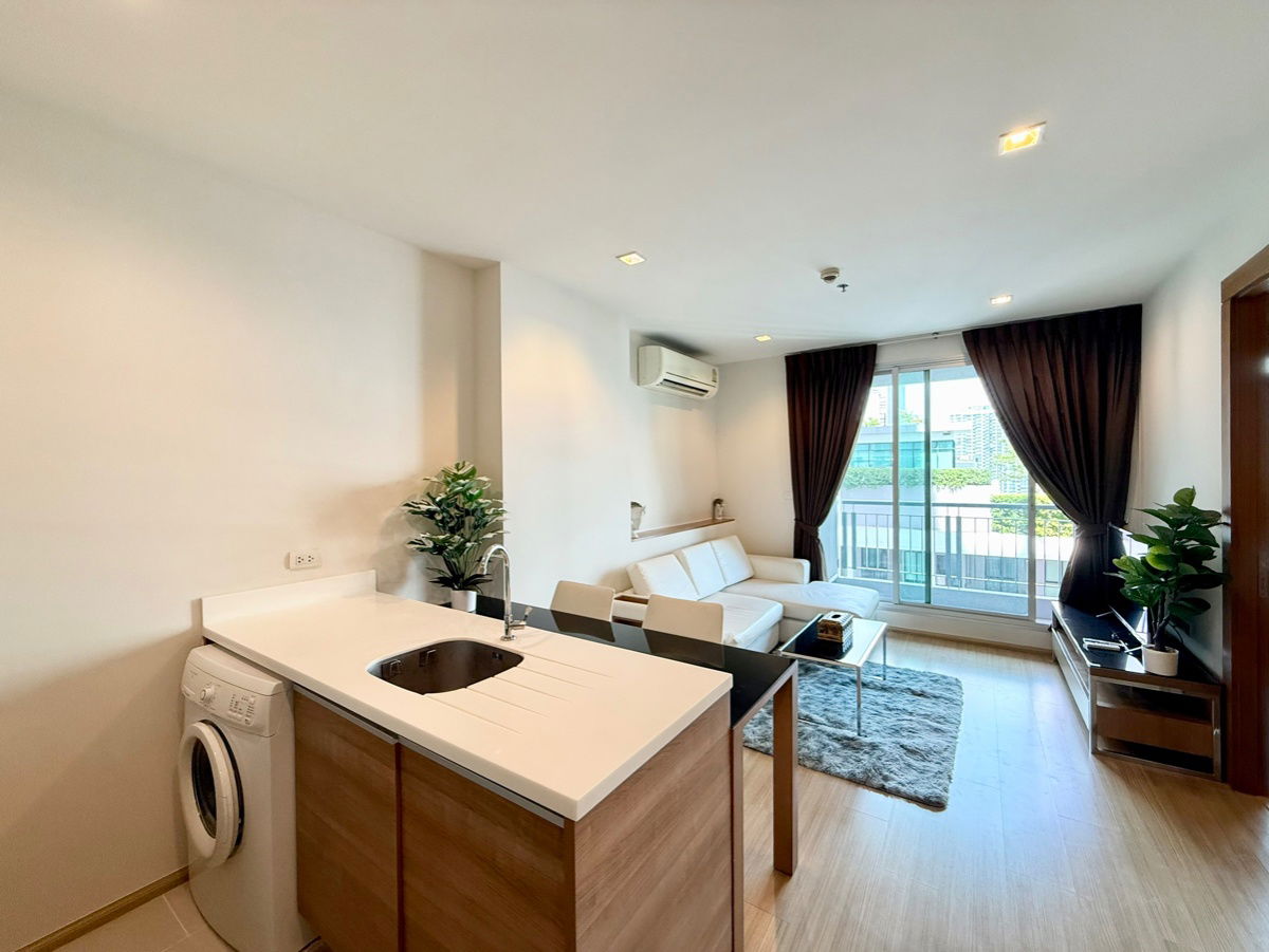 รูป ✨พร้อมให้เช่า "𝐑𝐡𝐲𝐭𝐡𝐦 𝐑𝐚𝐭𝐜𝐡𝐚𝐝𝐚-𝐇𝐮𝐚𝐢𝐤𝐡𝐰𝐚𝐧𝐠 "  1 ห้องนอน 46 ตรม. ติด MRT-ห้วยขวาง [251296] - รูปที่ 6/14