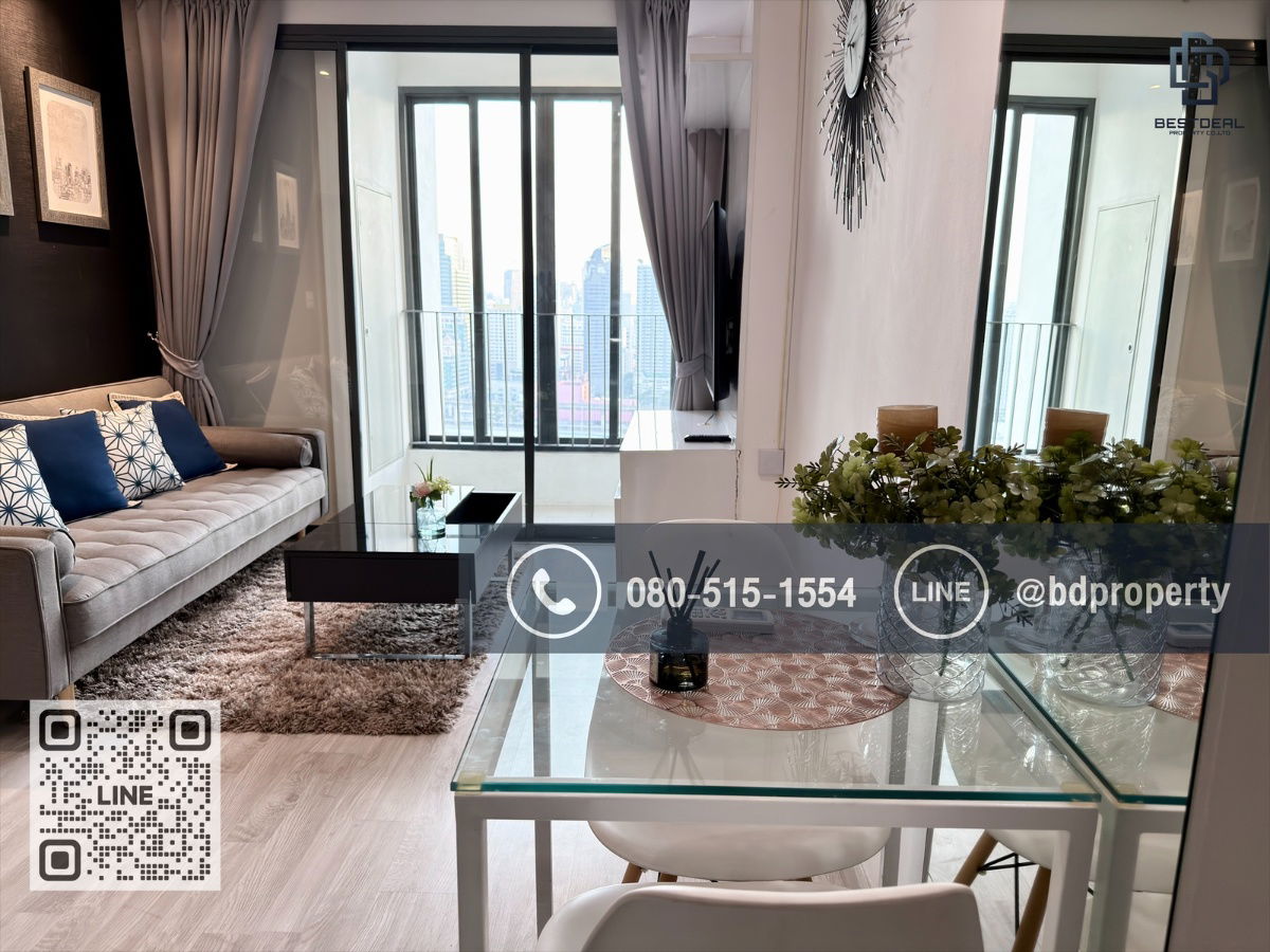 picture  BESTDEAL FOR RENT CONDO“Ideo Mobi Rama 9” 2bedroom 55sqm. Rental 32,000 THB /month  Near Phraram Kao 9 MRT Station 80 meters. - 4/20
