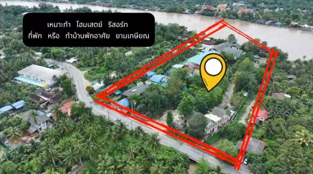 รูป ขายที่ดิน ติดริมน้ำแม่กลอง พร้อมสิ่งปลูกสร้าง เนื้อที่ 8-2-53 ไร่ อ.บางคนที จ.สมุทรสงคราม - รูปที่ 11/12