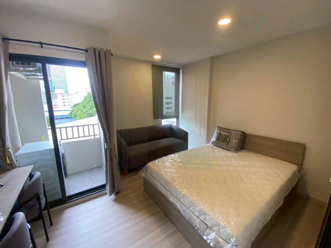 🚩 For Rent Condo QUINTARA MHyGEN RATCHADA - HUAI KHWANG Building ิB, Floor 8,Studio, Room size 21 sqm