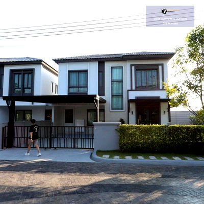 Houses for rent Bang Plee Samut Prakarn : Grande Pleno Sukhumvit-Bangna | Ready-to-move-in house, fully furnished, with a garden next to the house #2025112813233
