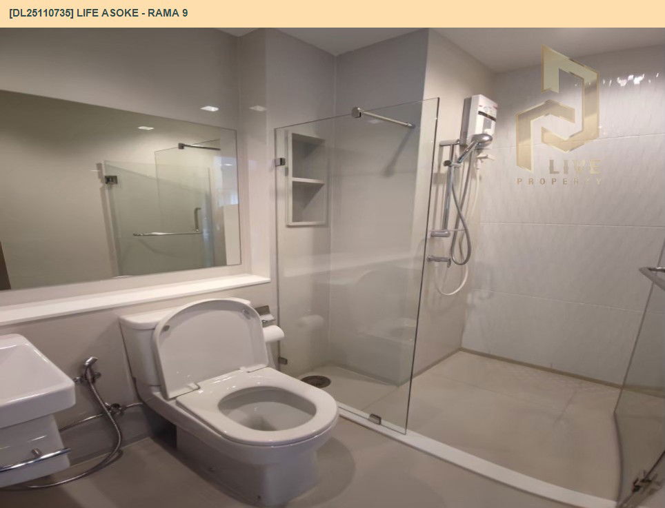 รูป DL25110735 ให้เช่าคอนโด ไลฟ์ อโศก - พระราม 9 (Life Asoke - Rama 9) ใกล้ MRT พระราม 9 พร้อมเข้าอยู่ โทรด่วน 0653619502 LineID @534wlwof - รูปที่ 9/9