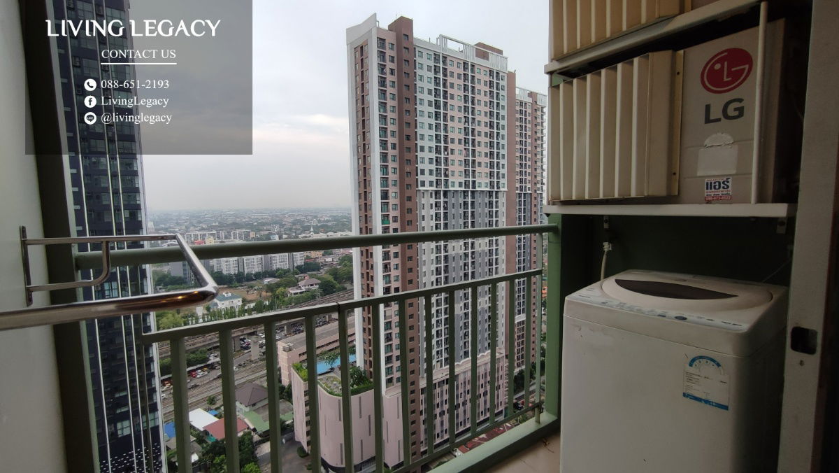 picture LT48W1LC Condo For Rent Lumpini Place Srinakarin - Huamark Station 32 Sq.M. Floor 25 Building A line id : @livinglegacy - 14/14