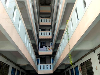 Apartment building for sale Pathumwan Institute of Technology : Cheap Old Dormitory for Sale, 5 Floors, 2 Buildings, 145 Rooms, THB 35 Million, Land Size 260.7 sq.w., Bang Phli Industrial Estate, Samut Prakan