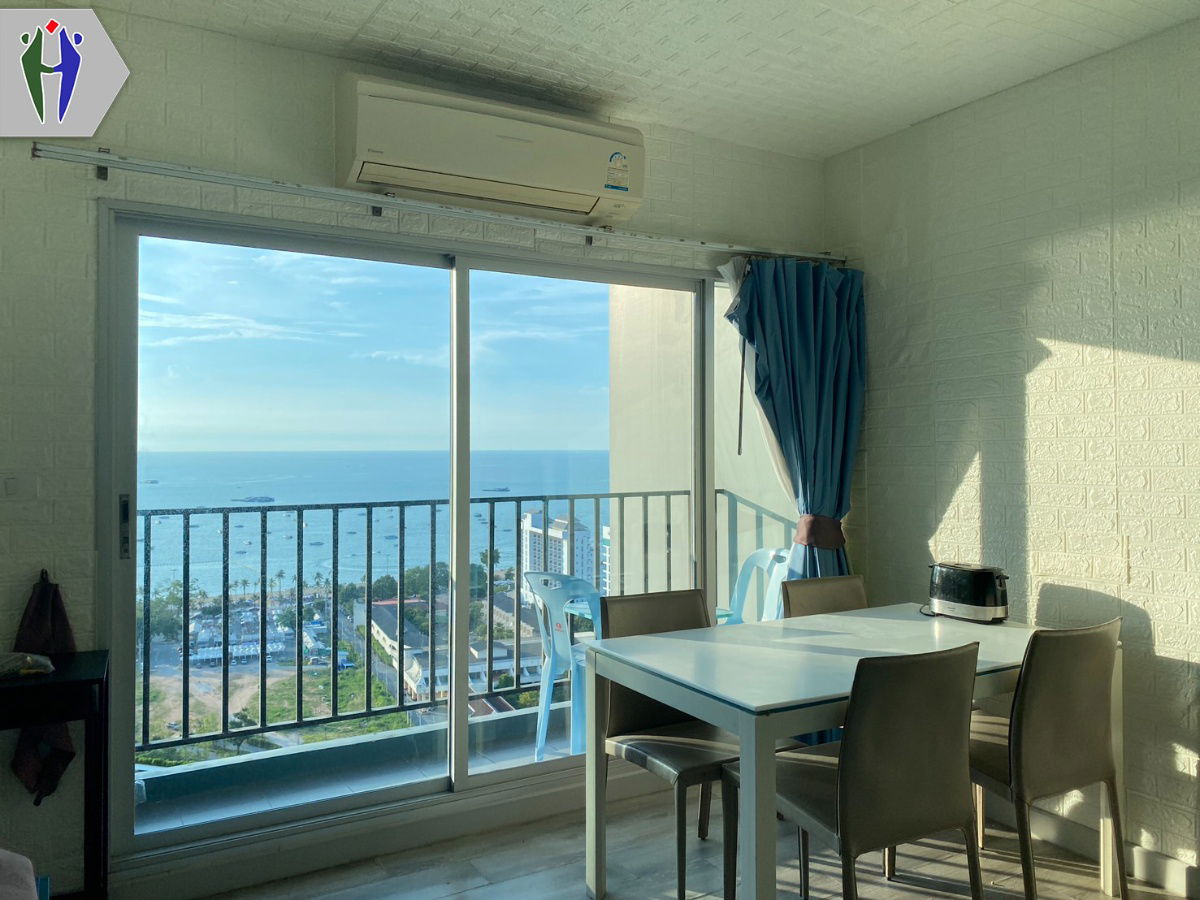 picture Condo for rent: Centric Sea, 2 bedrooms, sea view, 32,000 baht - 5/9