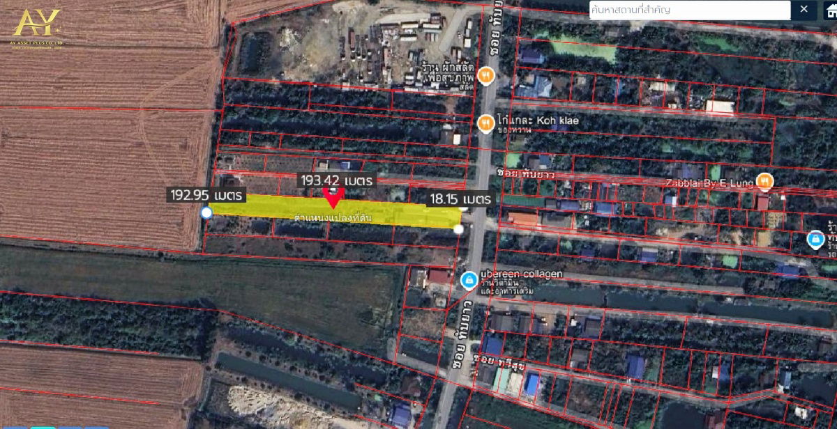 รูป ขายด่วน ที่ดินติดถนน ซอยทับยาว พร้อมสิ่งปลูกสร้าง เขตลาดกระบัง กทม.  ขายเพียง 12,500/ตรว. - รูปที่ 3/17