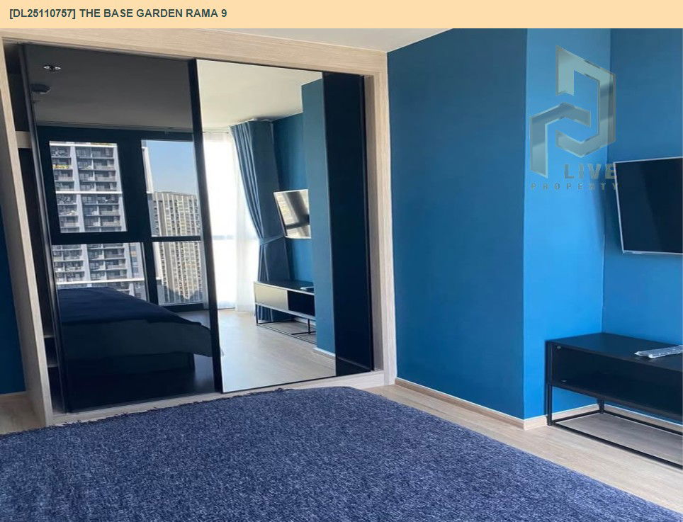 picture DL25110757 Condo for rent, The Base Garden Rama 9 near สายสีส้ม, ready to move in, call urgently 0638692663 LineID @162cjixi - 10/12