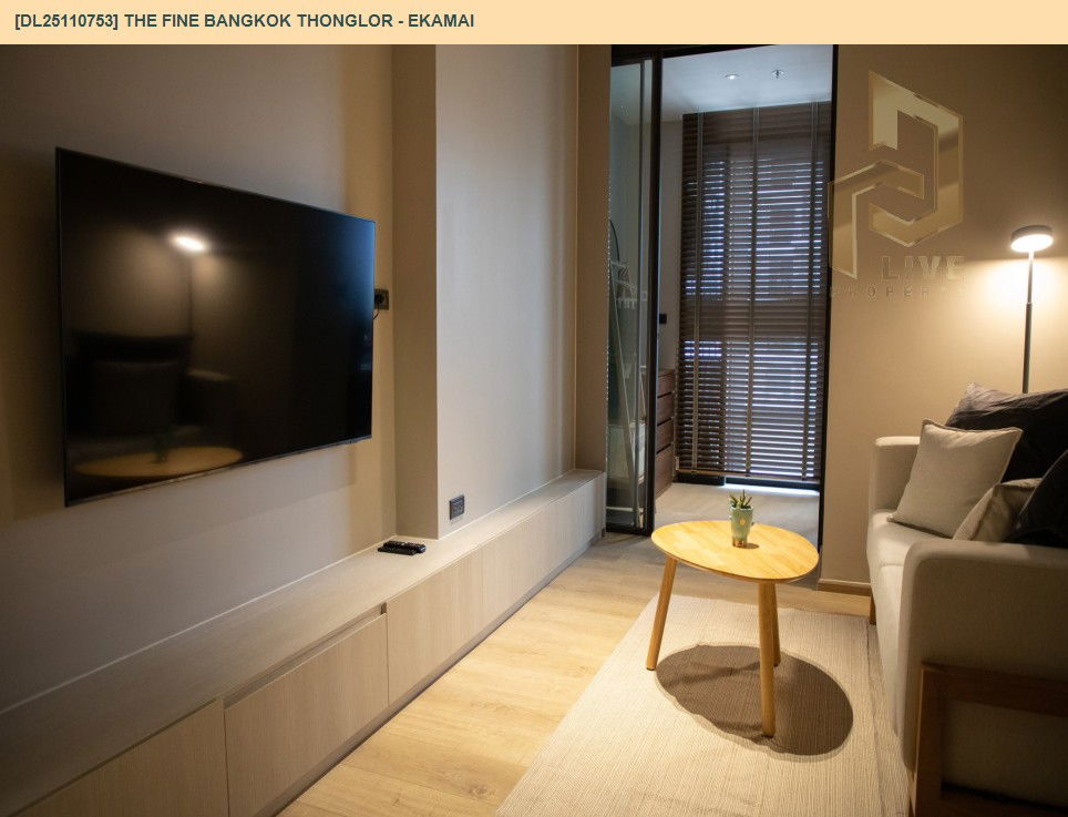 picture DL25110753 Condo for rent, The FINE Bangkok Thonglor - Ekamai near BTS Ekkamai, ready to move in, call urgently 0638692663 LineID @655ebbvc - 6/11