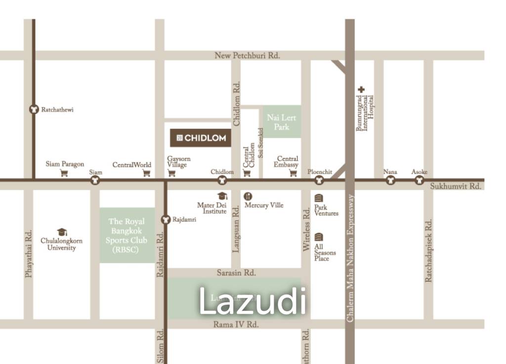 รูป 1 Bedroom 1 Bathroom 47 SQ.M 28 Chidlom - รูปที่ 28/28