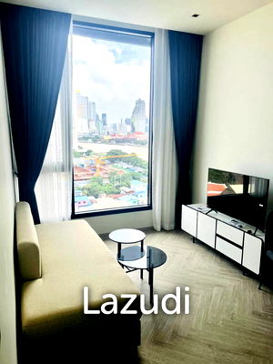 คอนโดให้เช่า : 1 Bedroom 1 Bathroom 34 Sq.m Chapter Charoennakorn-Riverside