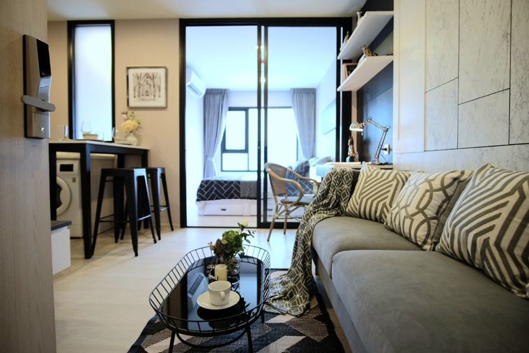 🏢1BedPlus✨✨ Life Asoke 🚝100m.MRT Petchburi