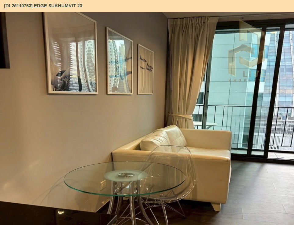 picture DL25110763 Condo for rent, Edge Sukhumvit 23 near BTS Asok, ready to move in, call urgently 0638692663 LineID @897iyzll - 4/8