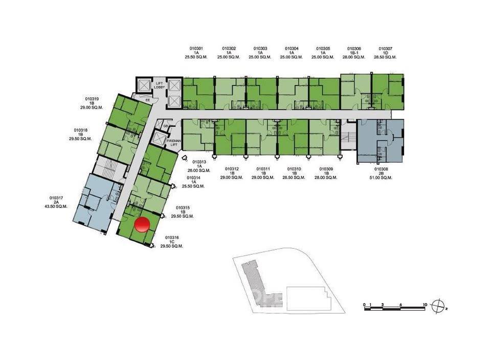 รูป คอนโด 1-ห้องนอน ที่ เดอะ เบส พาร์ค เวสต์ สุขุมวิท 77 ใกล้ BTS อ่อนนุช (ID 2454785) - รูปที่ 3/11