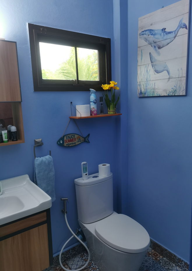 รูป ขายด่วน!!! บ้านเดี่ยว บ้านสวนพร้อมสวนสวยและผลไม้ออร์แกนิค ใกล้ถนนสุขุมวิท เนื้อที่กว้าง - รูปที่ 6/16