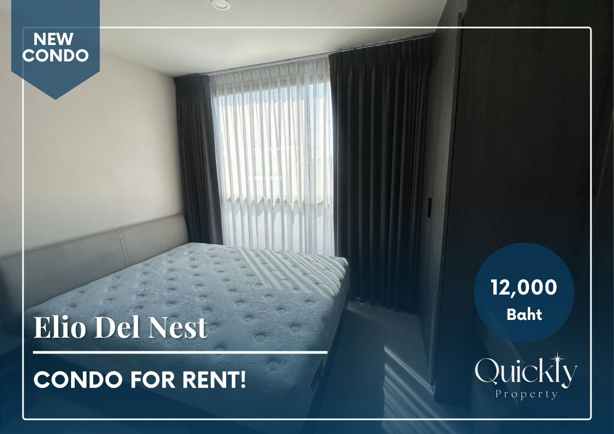 picture Elio Del Nest | Price 12,000 baht | Beautiful room, good view, fully furnished, ready to move in - 1/10