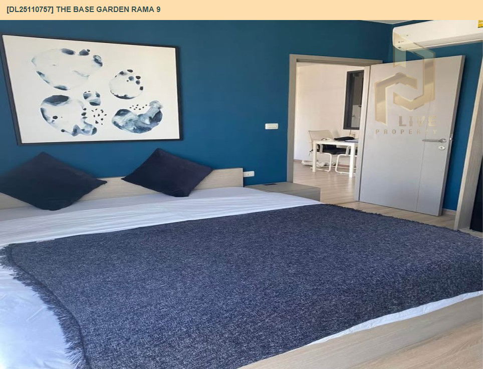 picture DL25110757 Condo for rent, The Base Garden Rama 9 near สายสีส้ม, ready to move in, call urgently 0638692663 LineID @162cjixi - 2/12