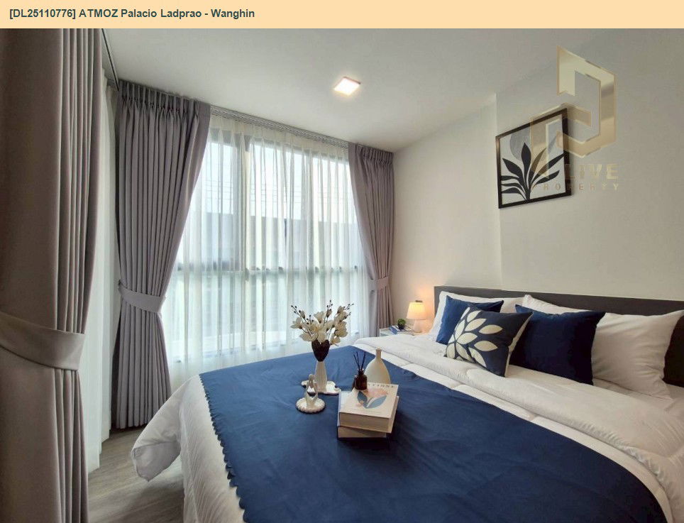 picture DL25110776 Condo for rent, ATMOZ Palacio Ladprao - Wanghin near MRT Lat Phrao, ready to move in, call urgently 0638692663 LineID @162cjixi - 3/12