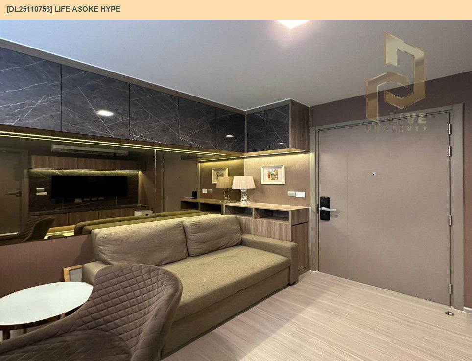รูป DL25110756 ให้เช่าคอนโด ไลฟ์ อโศก ไฮป์ (Life Asoke Hype) ใกล้ MRT พระราม 9 พร้อมเข้าอยู่ โทรด่วน 0638692663 LineID @897iyzll - รูปที่ 6/12