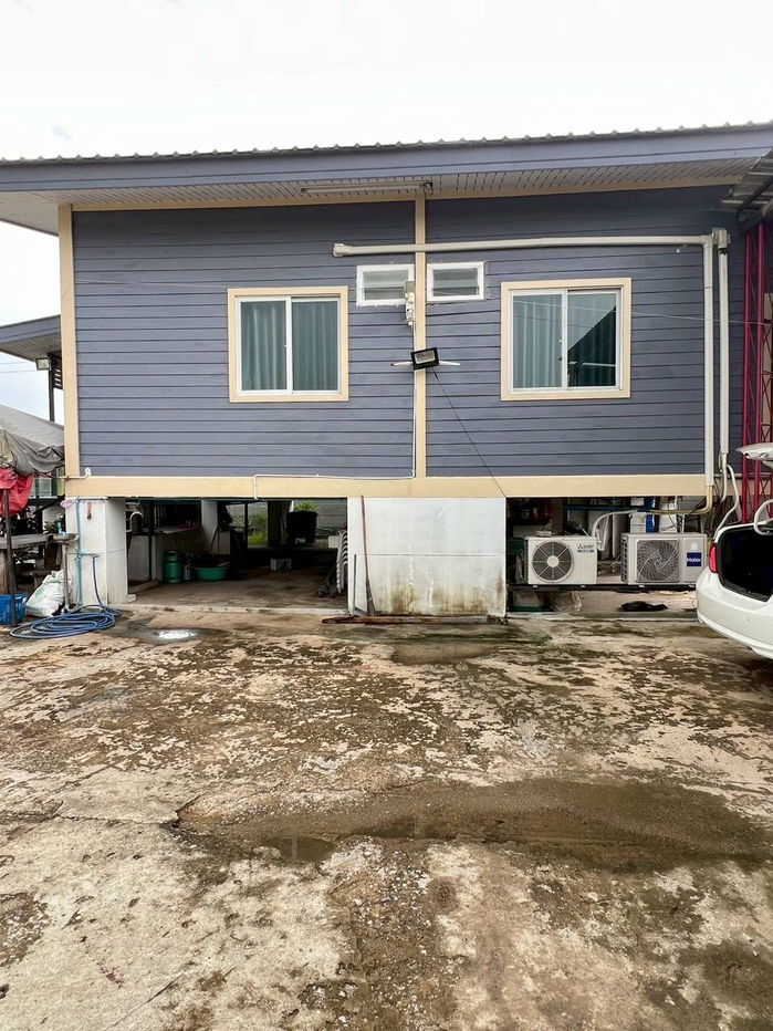 picture 1 rai of land with house, Soi 8, Nong Suea, Pathum Thani, single-family house, raised floor, 2950000 baht, title deed ready for transfer, gate - 8/24