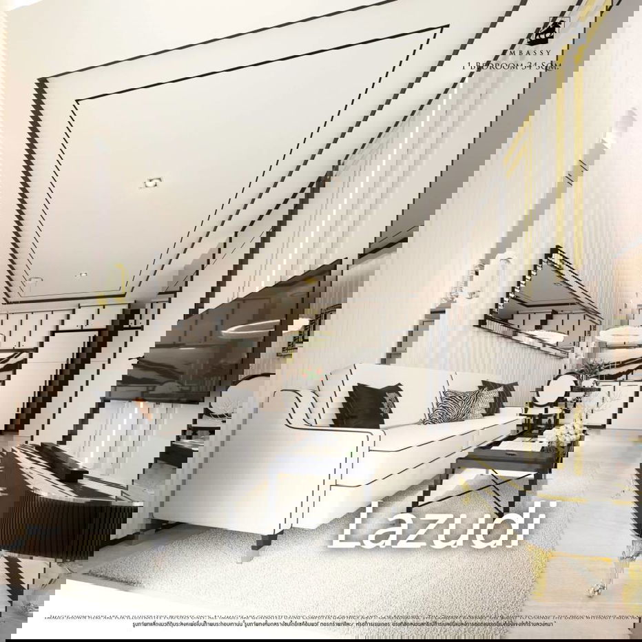 รูป 1 Bed 1 Bath 34 SQ.M Embassy Pattaya - รูปที่ 3/4