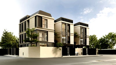 Home office for sale Save one Go Srisamarn : WINSTON The Private Residence Collection – Muang Thong Thani Last 3-Storey Detached Pool Home | Best Price in Muang Thong