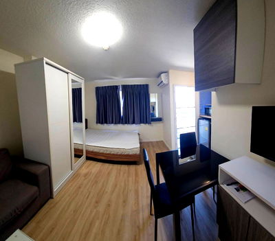 คอนโดให้เช่า : 🟨 เปิดจอง ‼️ ลุมพินี ร่มเกล้า สุวรรณภูมิ A3 ชั้น4 🟨🟨