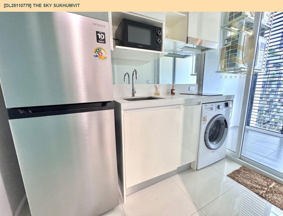 picture DL25110779 Condo for rent, The Sky Sukhumvit near BTS Udom Suk, ready to move in, call urgently 0638692663 LineID @534wlwof - 8/9