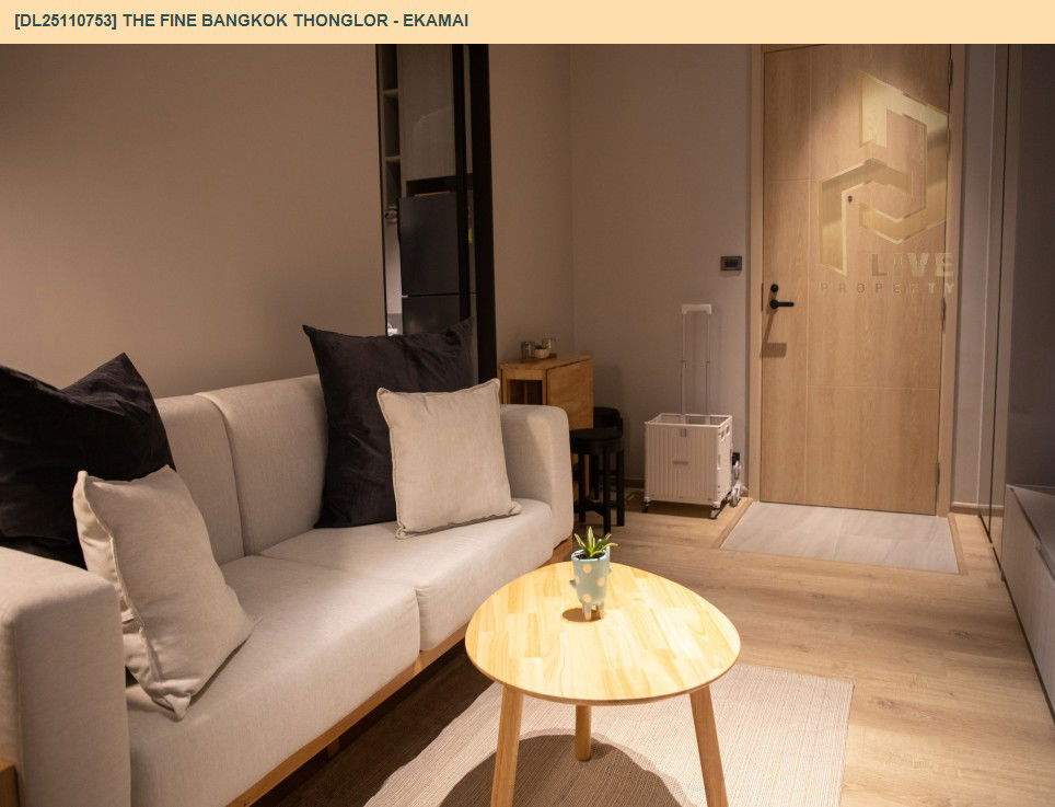 picture DL25110753 Condo for rent, The FINE Bangkok Thonglor - Ekamai near BTS Ekkamai, ready to move in, call urgently 0638692663 LineID @655ebbvc - 2/11