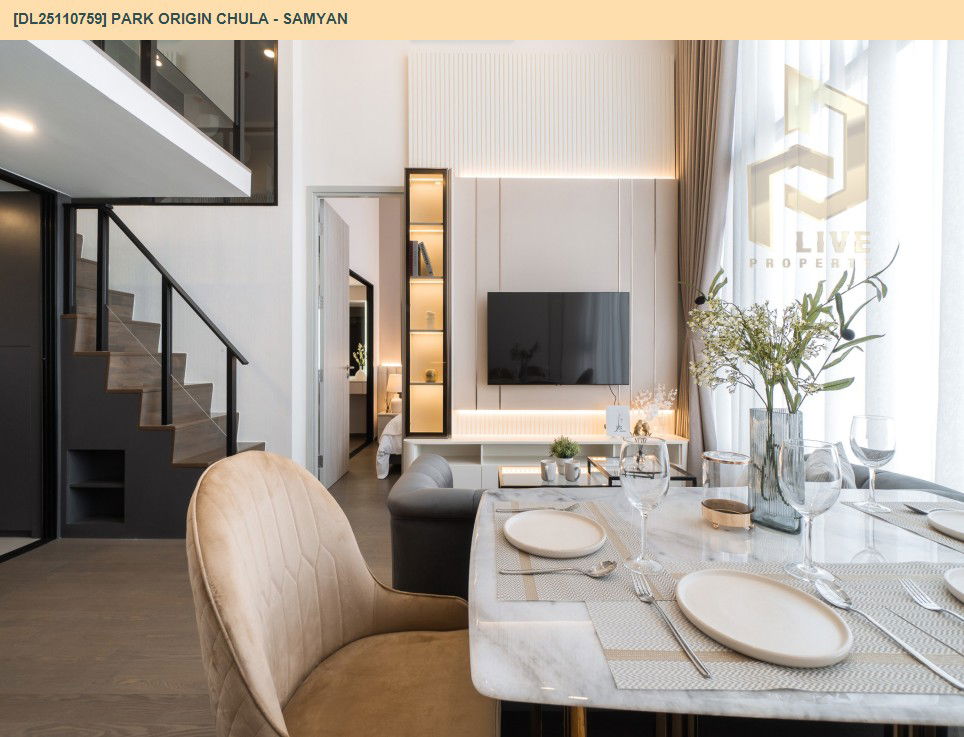 รูป DL25110759 ให้เช่าคอนโด พาร์ค ออริจิ้น จุฬา - สามย่าน (PARK ORIGIN CHULA - SAMYAN) ใกล้ MRT หัวลำโพง พร้อมเข้าอยู่ โทรด่วน 0800343450 LineID @655ebbvc - รูปที่ 9/10