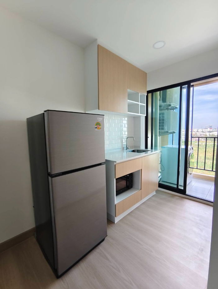 รูป ให้เช่าคอนโดเพลิน เพลิน เจน วายด์ รังสิต-คลองหลวง 34 ตร.ม.ห้องใหม่ เฟอร์ครบ มีเครื่องซักอบผ้า ใกล้ ม.กรุงเทพ (TR1206) - รูปที่ 6/9