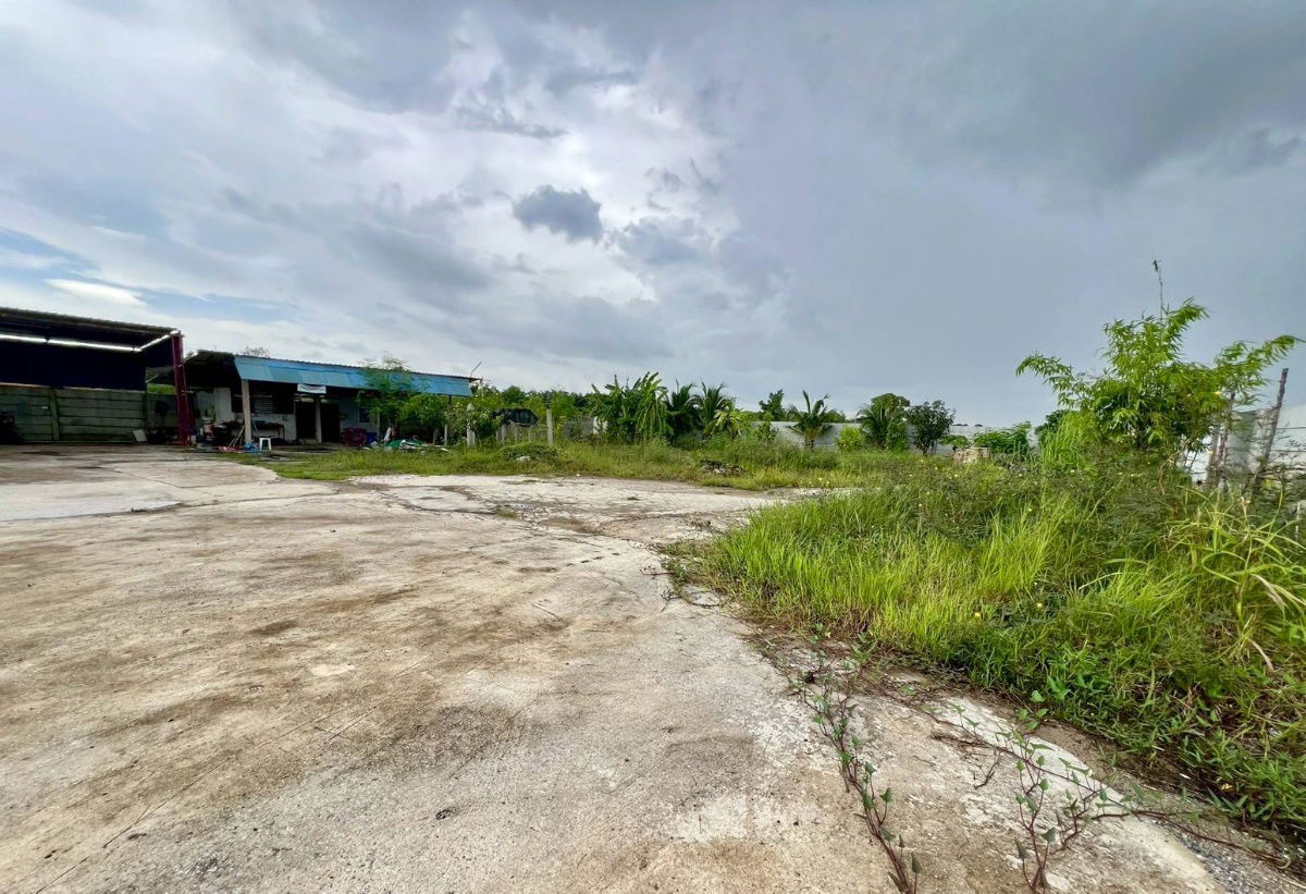 picture 1 rai of land with house, Soi 8, Nong Suea, Pathum Thani, single-family house, raised floor, 2950000 baht, title deed ready for transfer, gate - 13/24