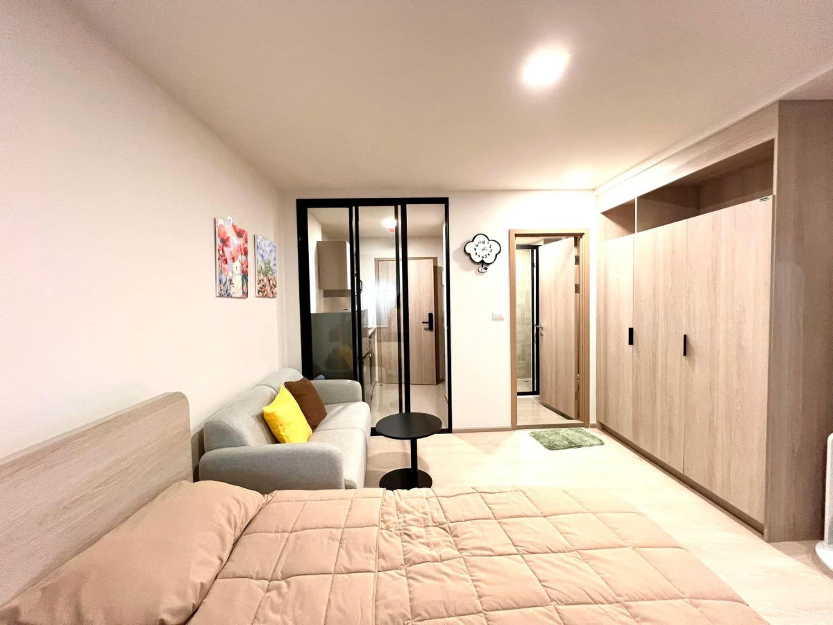 รูป 📣ให้เช่า 💎 Dcondo Hype ตรงข้าม ม.กรุงเทพ✨ 🛒มีร้านสะดวกซื้อ 7-11 หน้าคอนโด 🚌มีรถตู้รับ-ส่ง ม.กรุงเทพ และมีสะพานลอยข้ามไปม.กรุงเทพ - รูปที่ 3/9