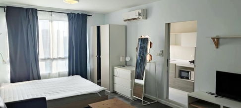 คอนโดให้เช่า ดีคอนโด แคมปัส รีสอร์ท บางนา (แต่งครบครัน!!!) ใกล้ ม.เอแบค