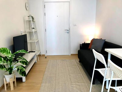 คอนโดให้เช่า : ให้เช่าคอนโด พลัม รังสิต เฟรช ตึก A 26.77 ตร.ม.เฟอร์ครบ มีเครื่องซักผ้า ใกล้ ม.กรุงเทพ (TR1208)