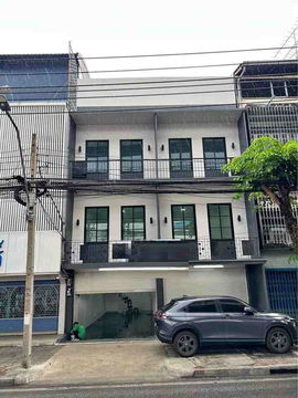 B1036 ให้เช่าHomeoffice 3ชั้น 2คูหา ริมถนนสุขสวัสดิ์ แยกบางประแก้วดาวคะนอง