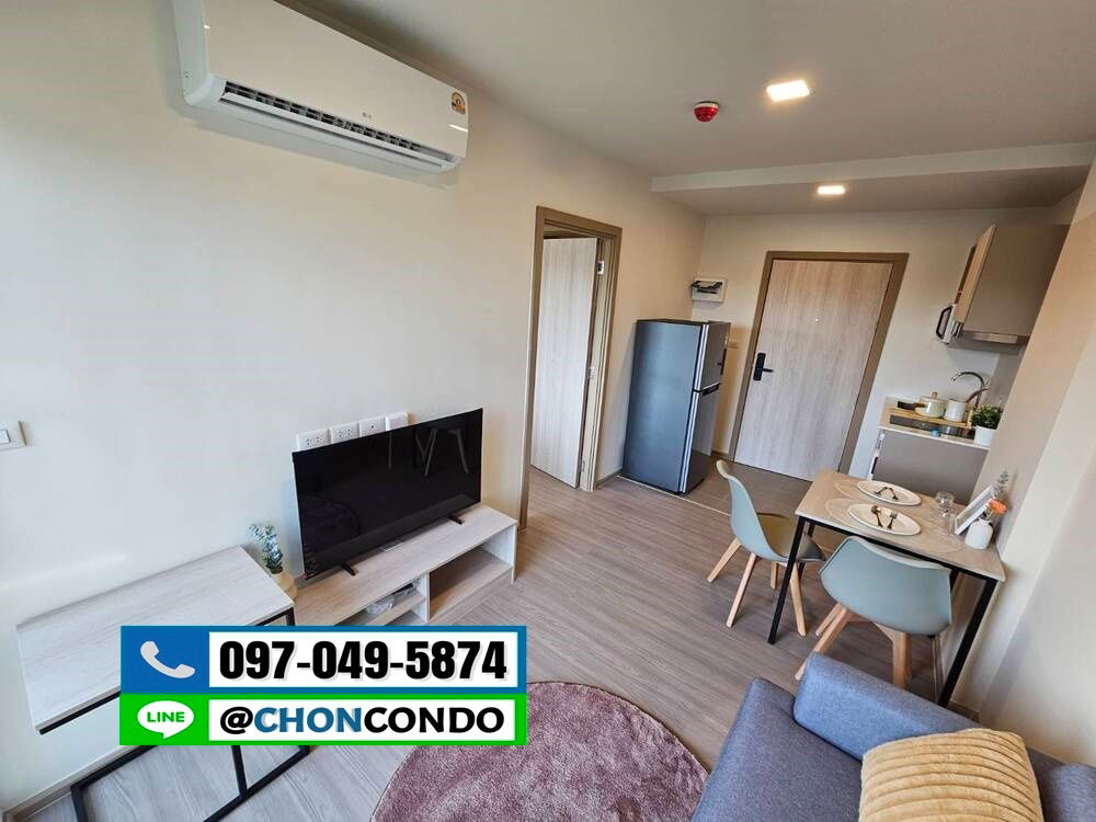 รูป DCondo Sense ชั้น4 ตึกB -----------แอร์2ตัว+มีเครื่องซักผ้า------------Tel 097-049-5874 (Line: @choncondo มี@ด้วย) - รูปที่ 11/22