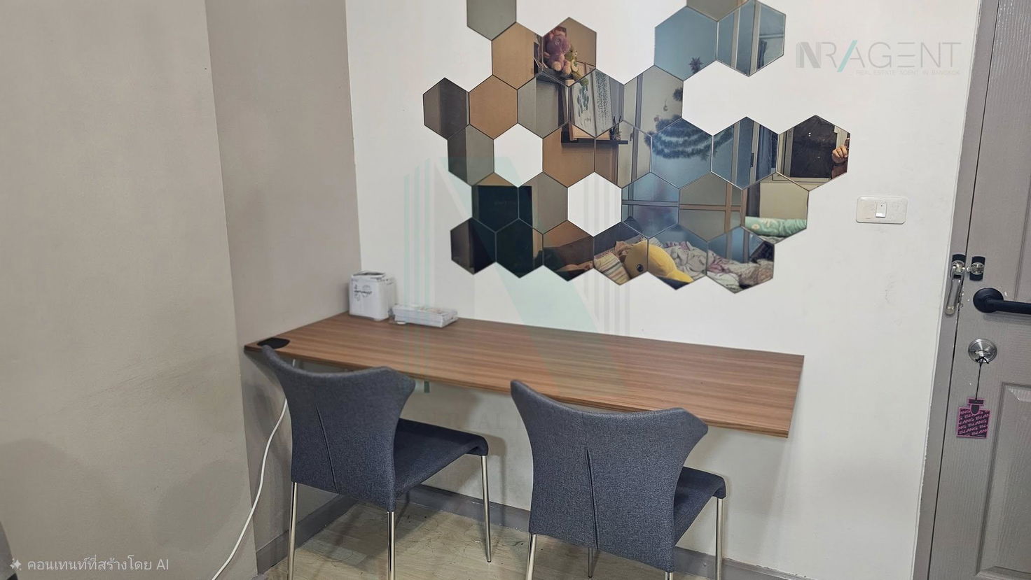 picture 📌 For Rent Condo DCONDO RAM INTRA Building C, Floor 6,1 bed room, Room size 32 sqm - 5/8