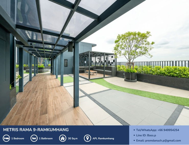 รูป [For Sale] *ห้องมุม* Metris Rama 9 - Ramkumhang คอนโด Pet Friendly ใกล้ AirportLink รามคำแหง 🐾  - รูปที่ 16/16