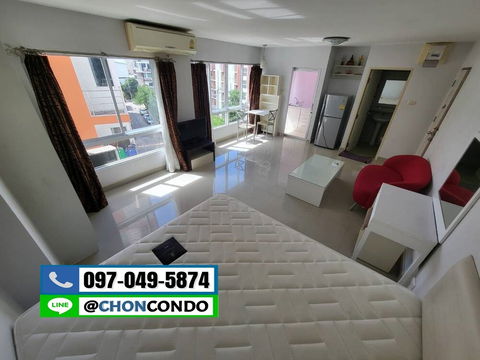 The North Park Bangsaen ตึกC ชั้น6---------ห้องกว้าง---------Tel 097-049-5874 (Line: @choncondo มี@ด้วย)