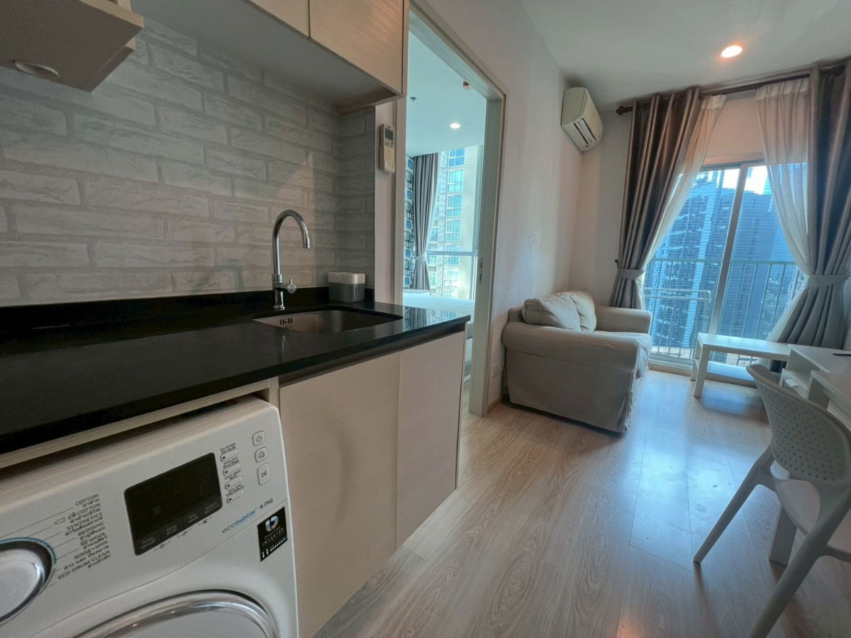 รูป ‼️ปล่อยเช่าด่วน‼️ Noble Revolve Ratchada โนเบิล รีวอลฟ์ รัชดา 25ตารางเมตร 🔥🔥จองภายในเดือนธันวาคมนี้ 14,000 บาท 🔥🔥 - รูปที่ 1/5