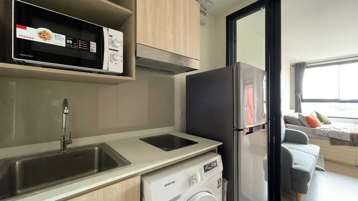 รูป ให้เช่าคอนโดเดอะ มูฟ เกษตร 24.5 ตร.ม.เฟอร์ครบ มีเครื่องซักผ้า ตรงข้าม ม.เกษตร (TR1207) - รูปที่ 7/17