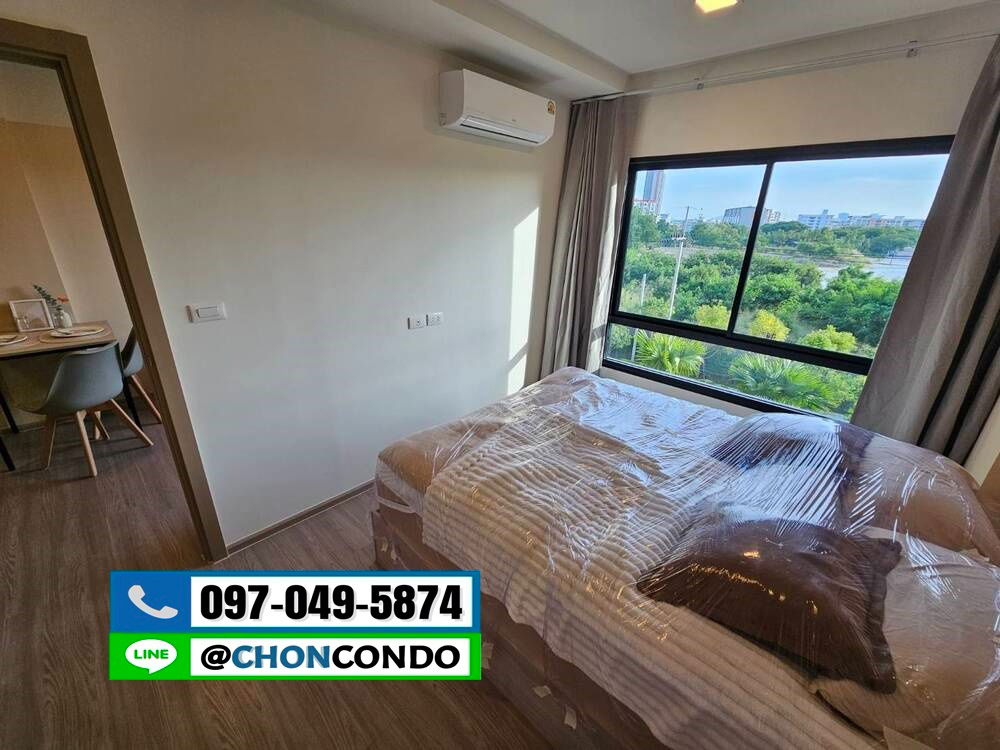 รูป DCondo Sense ชั้น4 ตึกB -----------แอร์2ตัว+มีเครื่องซักผ้า------------Tel 097-049-5874 (Line: @choncondo มี@ด้วย) - รูปที่ 13/22