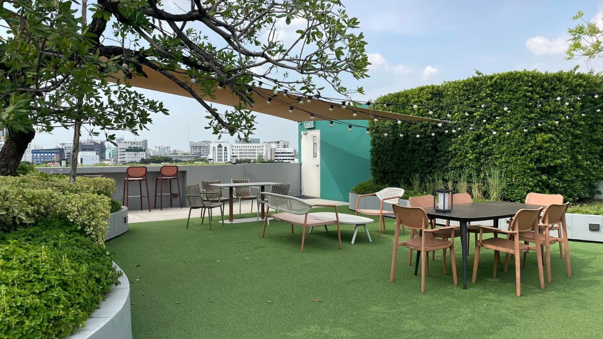 รูป ให้เช่าคอนโดเดอะ มูฟ เกษตร 24.5 ตร.ม.เฟอร์ครบ มีเครื่องซักผ้า ตรงข้าม ม.เกษตร (TR1207) - รูปที่ 12/17