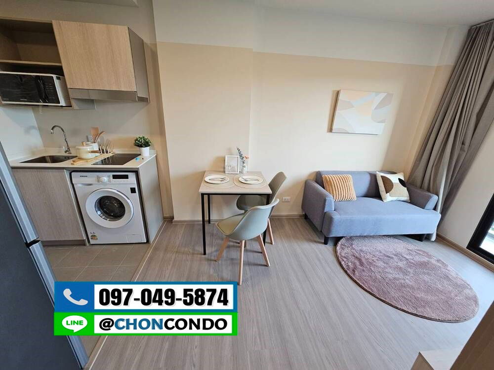 รูป DCondo Sense ชั้น4 ตึกB -----------แอร์2ตัว+มีเครื่องซักผ้า------------Tel 097-049-5874 (Line: @choncondo มี@ด้วย) - รูปที่ 8/22