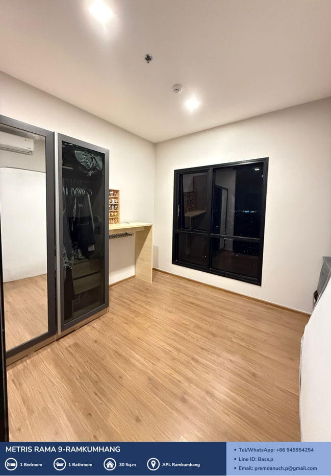 รูป [For Sale] *ห้องมุม* Metris Rama 9 - Ramkumhang คอนโด Pet Friendly ใกล้ AirportLink รามคำแหง 🐾  - รูปที่ 2/16