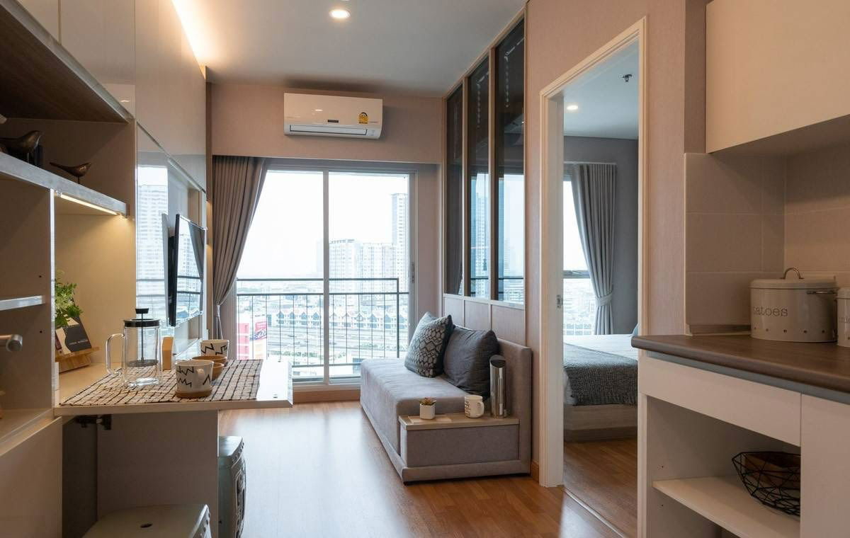 picture 🟢Condo For Rent 🟢Lumpini Place Ratchada - Sathu Location Rama 3 Fully-Furnished 1 bedroom 1 bathroom HOT!! - 1/8